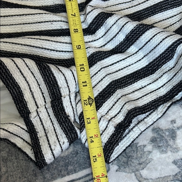 Elle Monochrome Striped Women's Shorts - Picture 3 of 5